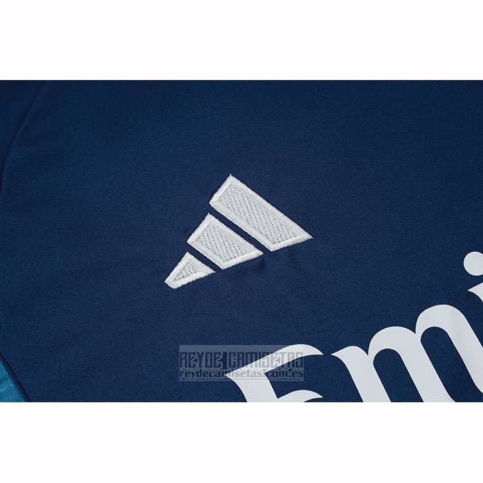 Chandal del Arsenal Manga Corta 2025-2026 Azul Gris - Pantalon Corto